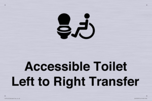 Accessible Toilet with Left to Right Transfer